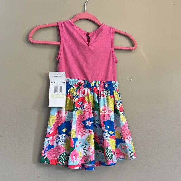 Rare Editions Girls Jersey Knit Toucan Dress - Picture 4 of 8